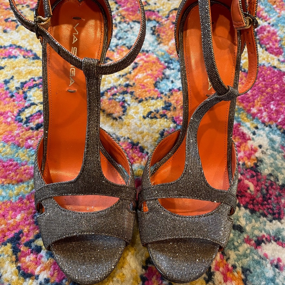 Via Spiga sparkle party heels pumps size 8.5 women’s